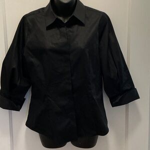 Antonio Melani polished cotton blouse with puff sleeves